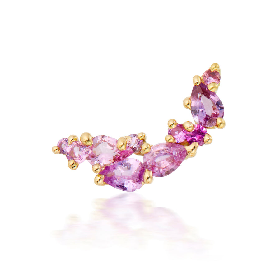 Callie Climber in Pink Pear Shaped Sapphires