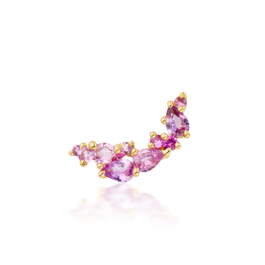 Callie Climber in Pink Pear Shaped Sapphires