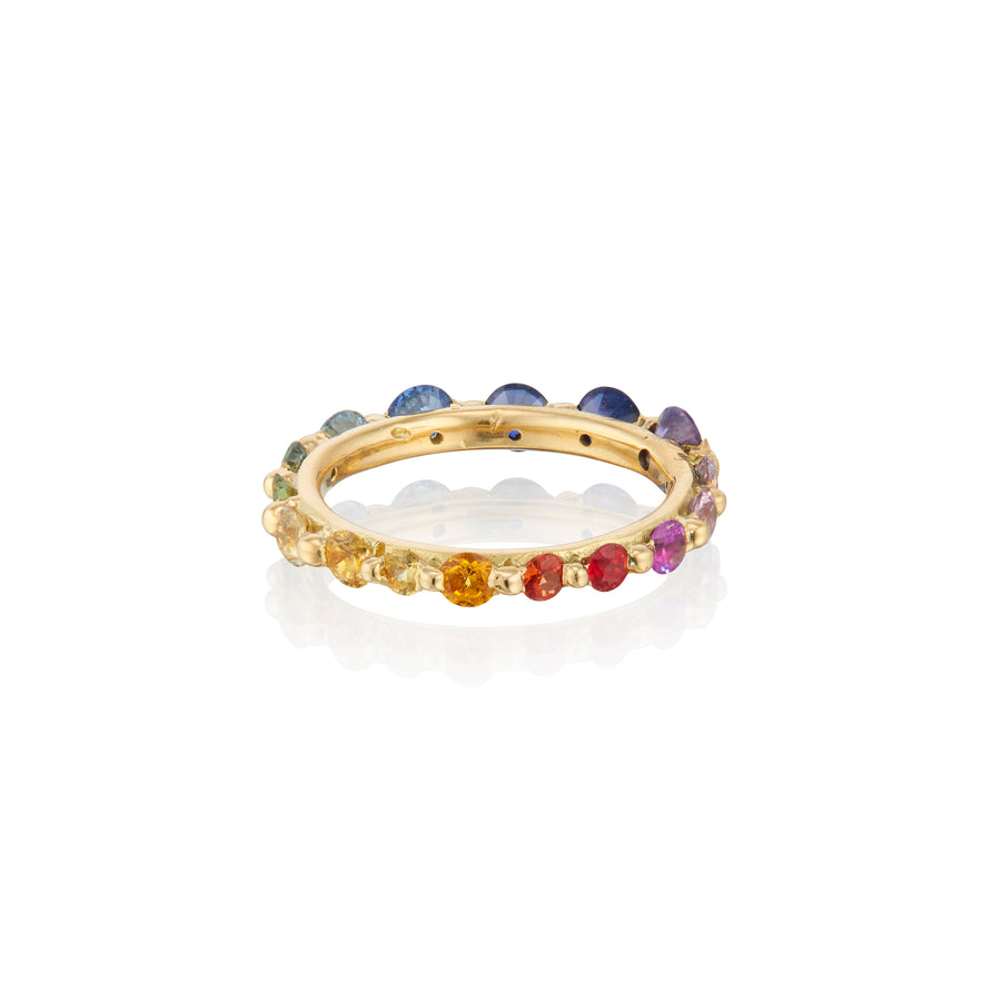 Etna - Rainbow Sapphire Eternity Ring