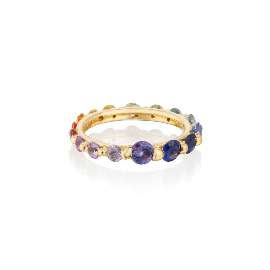 Etna - Rainbow Sapphire Eternity Ring