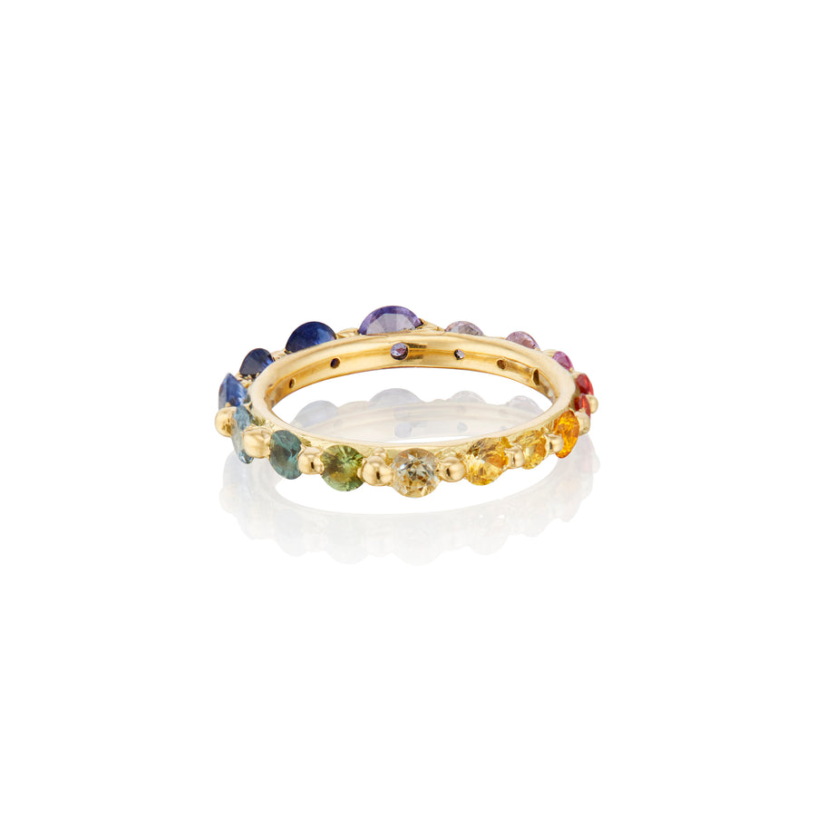 Etna - Rainbow Sapphire Eternity Ring