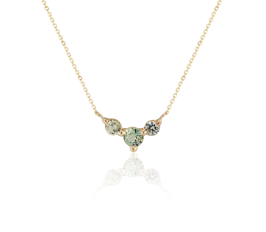 Jayne Moore Teal Sapphires Bi colored Sapphires one of a kind jewelry