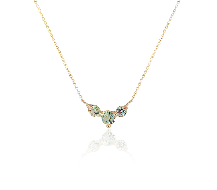Jayne Moore Teal Sapphires Bi colored Sapphires one of a kind jewelry