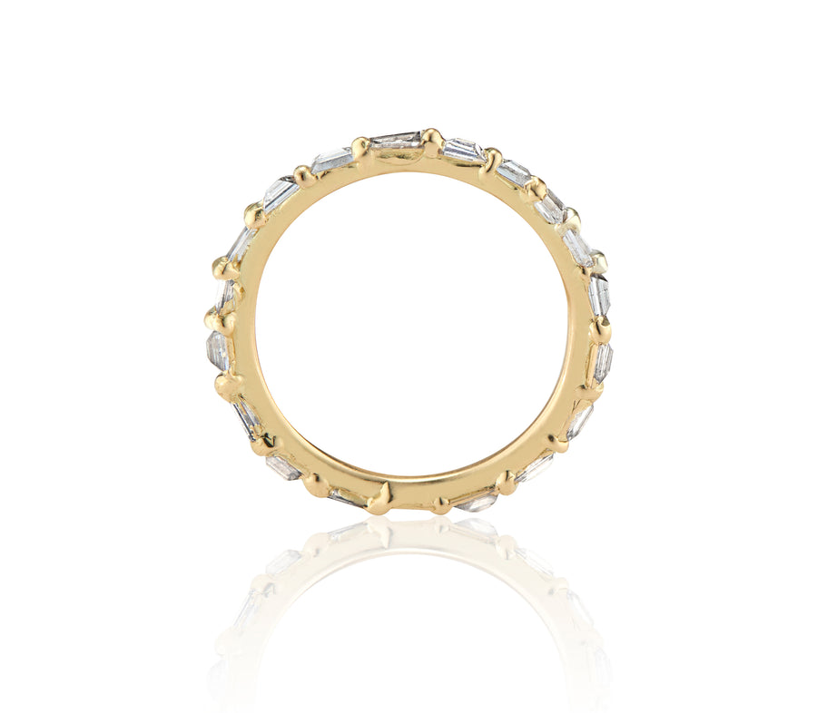 Baguette Diamond Eternity Ring 18kt Yellow Gold